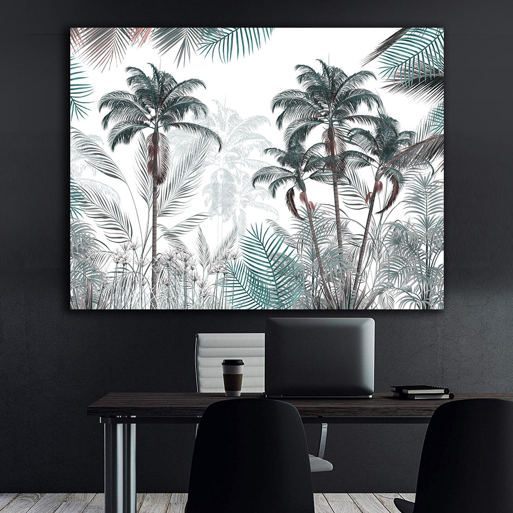 Peinture sur toile - Paysage de palmiers