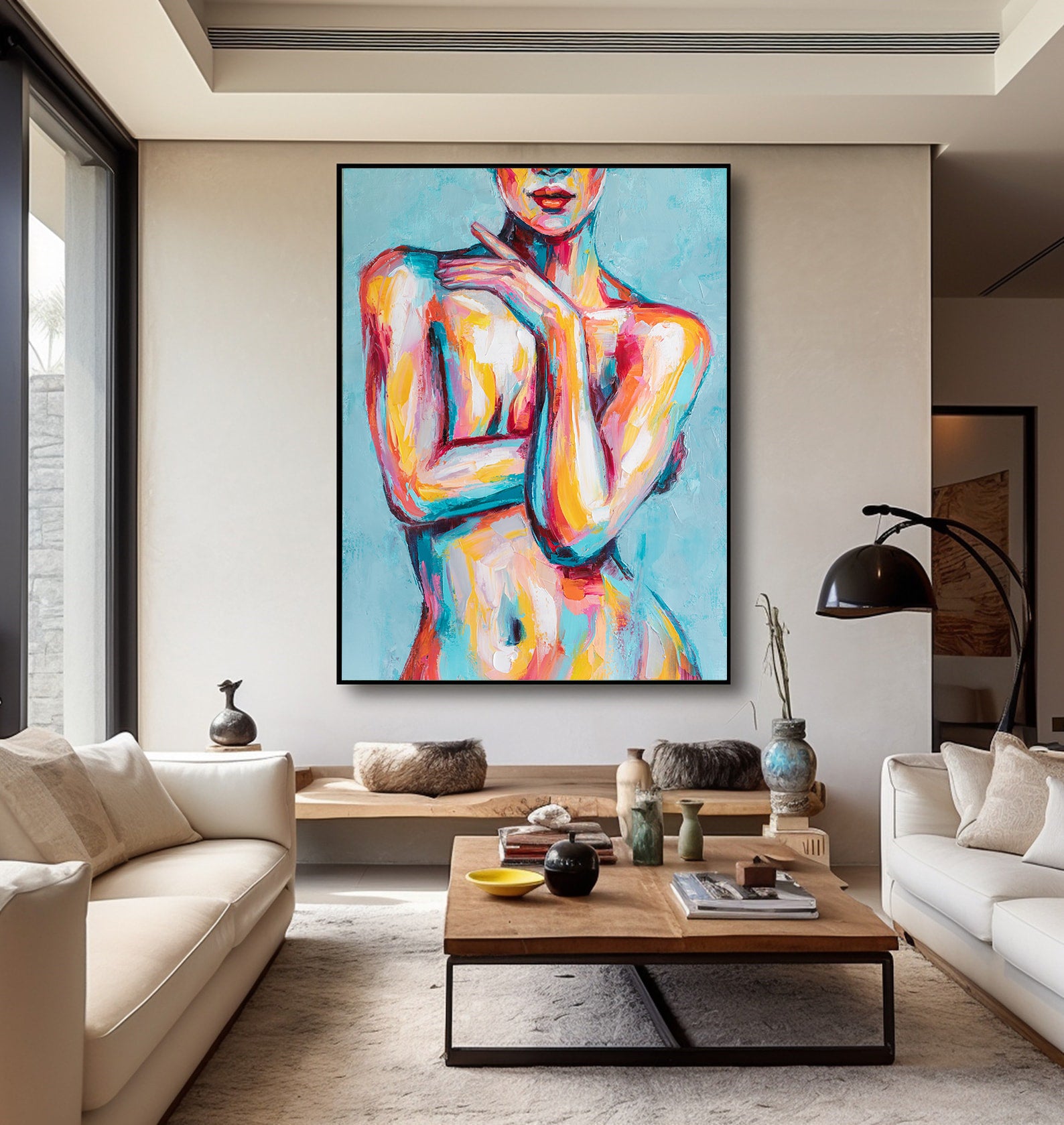 Tablou Canvas - Femeie Nude Multicolor