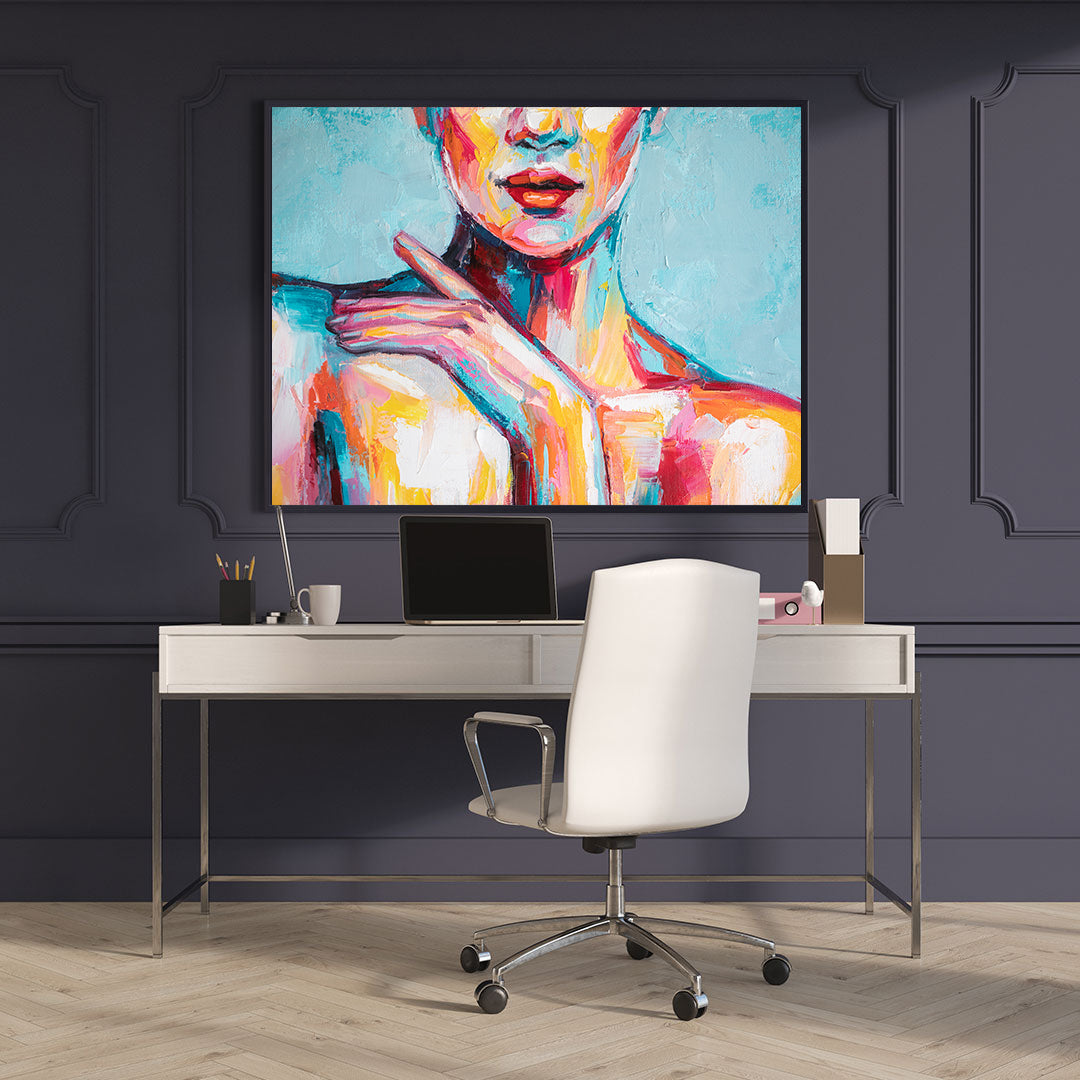 Tablou Canvas - Femeie Portret Multicolor