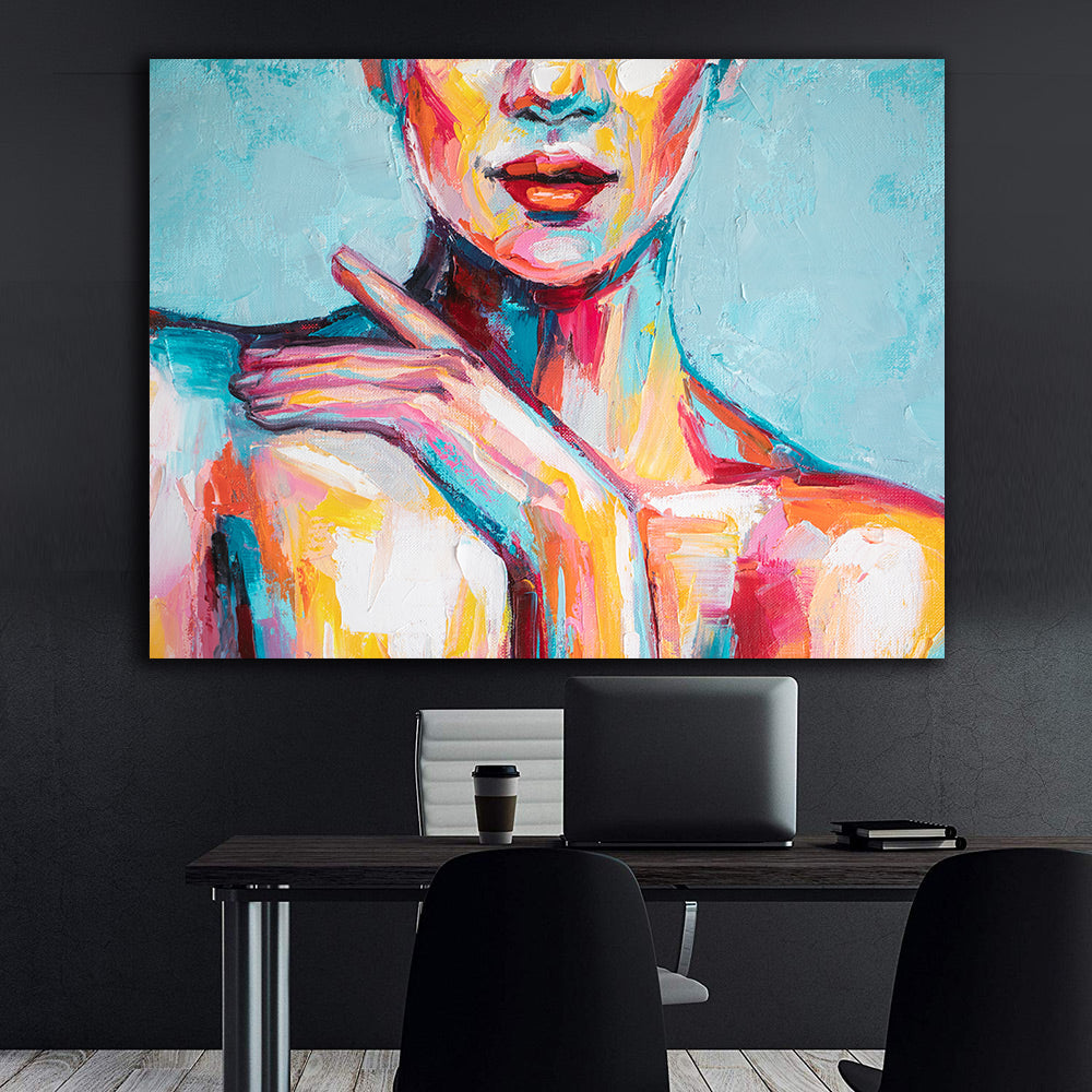 Tablou Canvas - Femeie Portret Multicolor