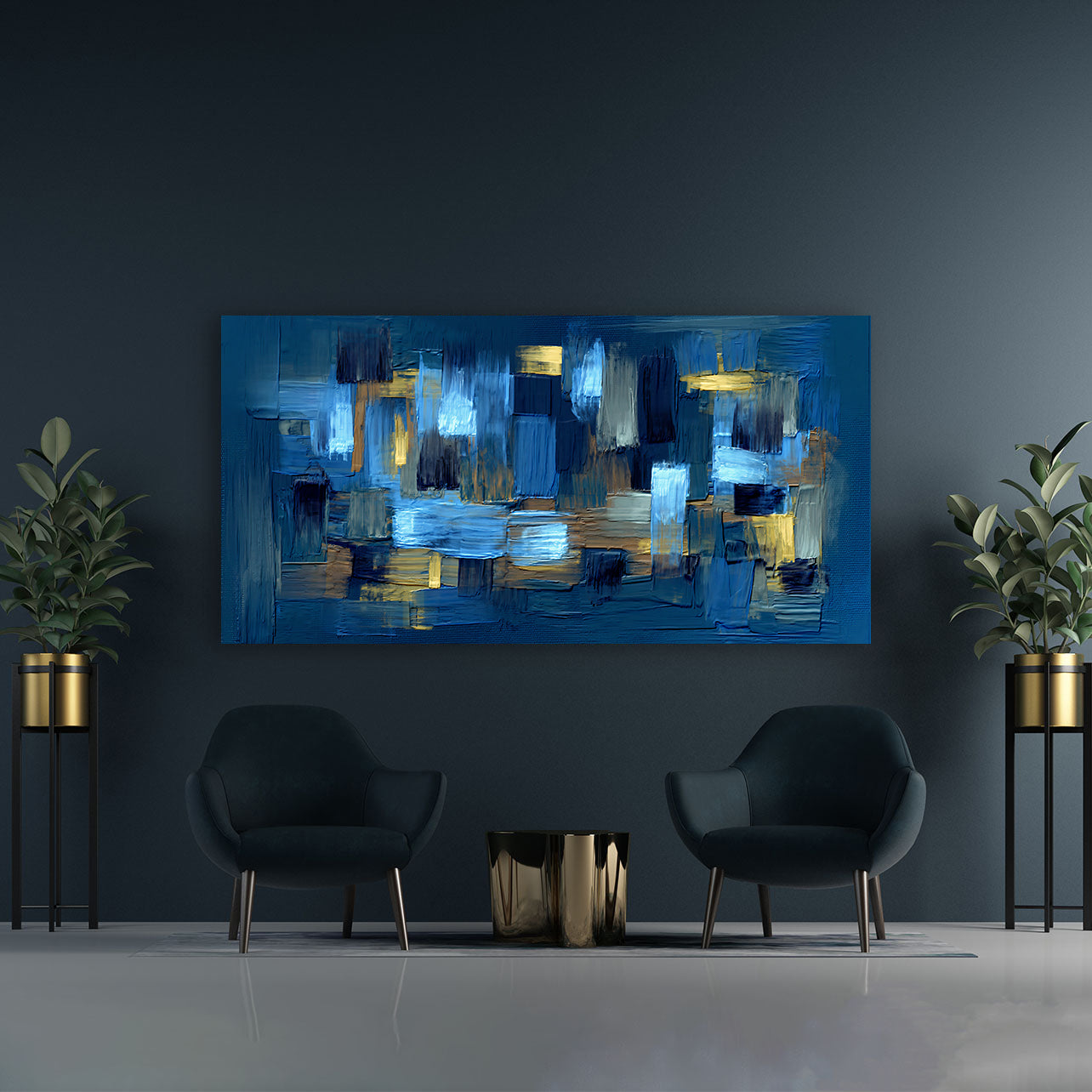 Peinture sur toile – Œuvre d'art sombre
