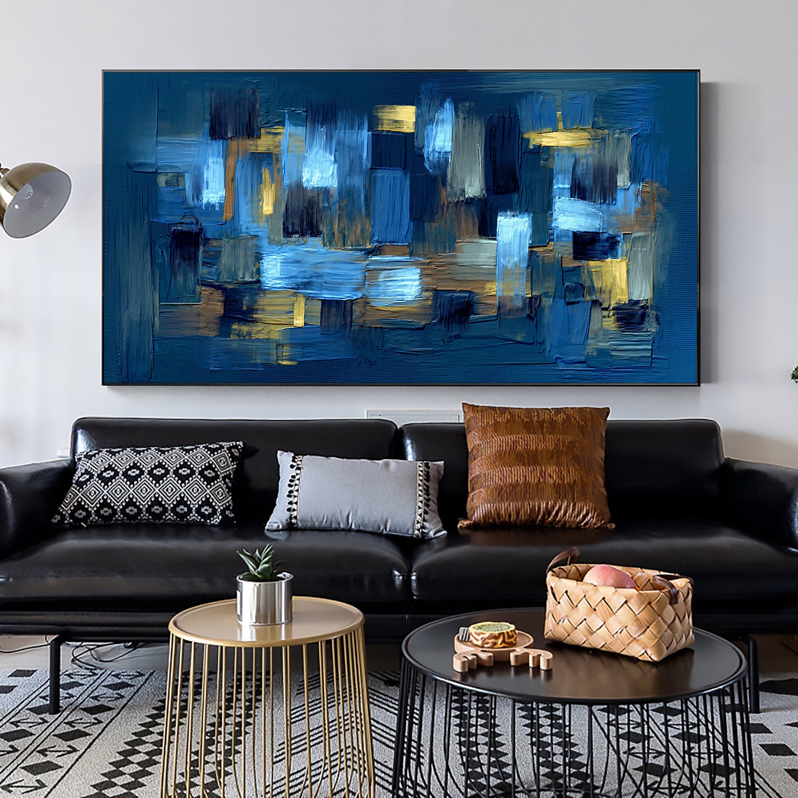 Peinture sur toile – Œuvre d'art sombre