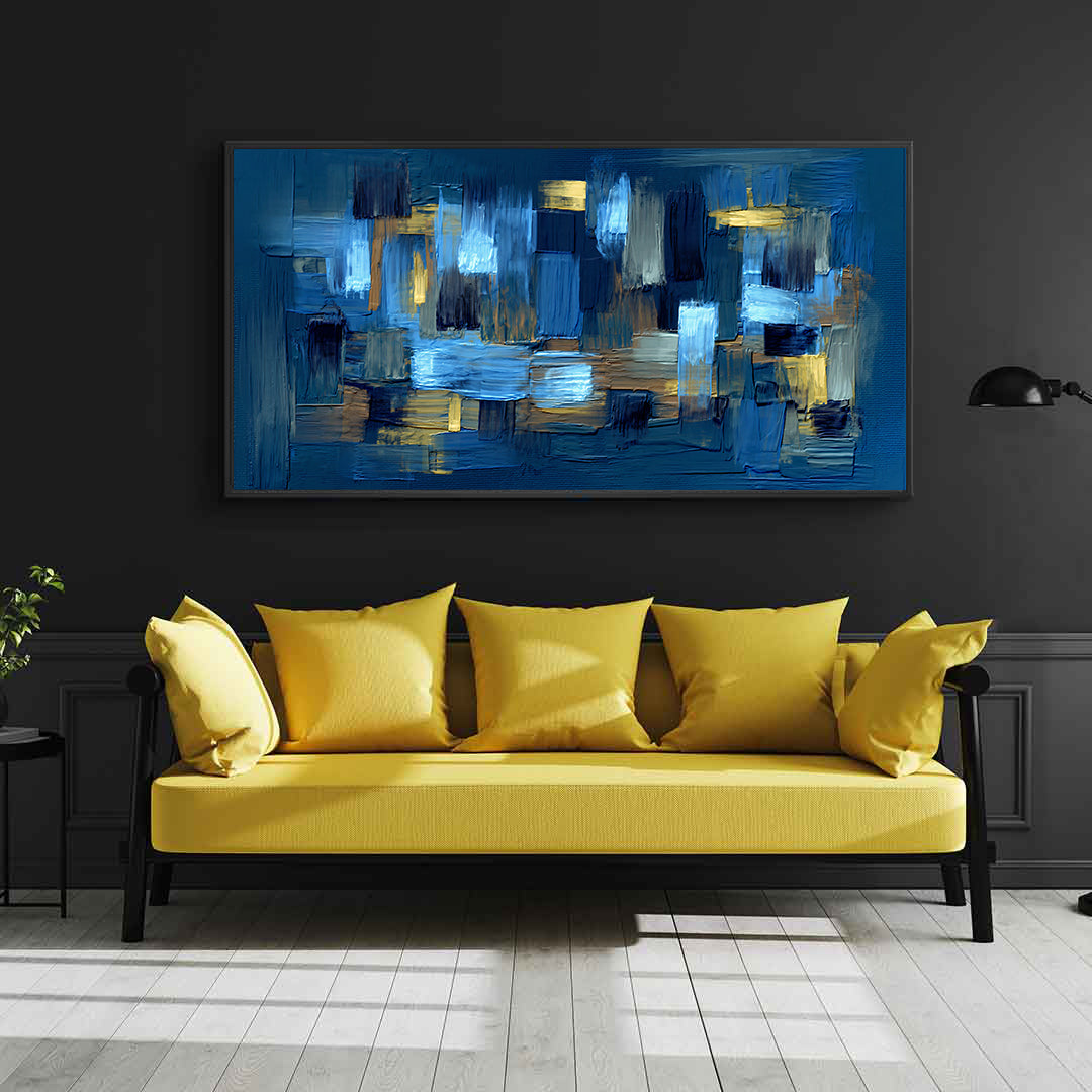 Peinture sur toile – Œuvre d'art sombre