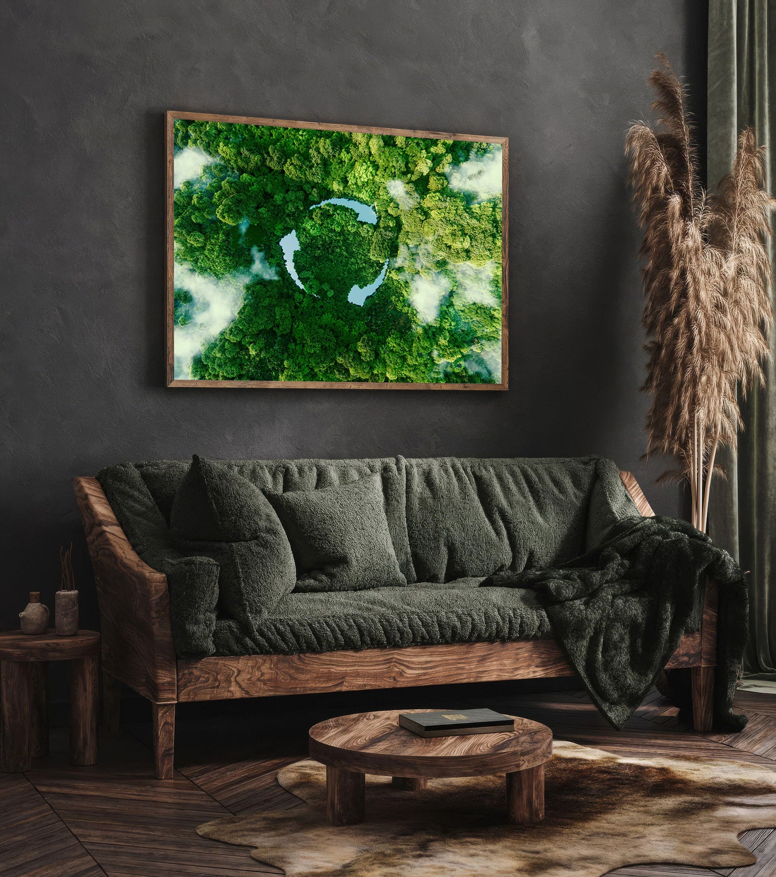 Tablou Canvas - Copaci Verzi Reciclare