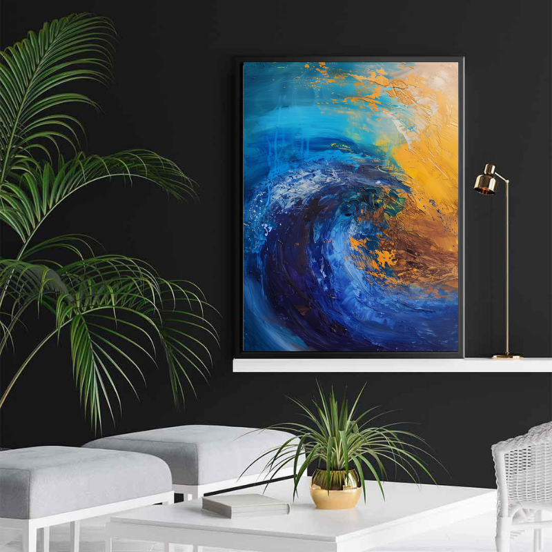 Peinture sur toile - Vague de mer