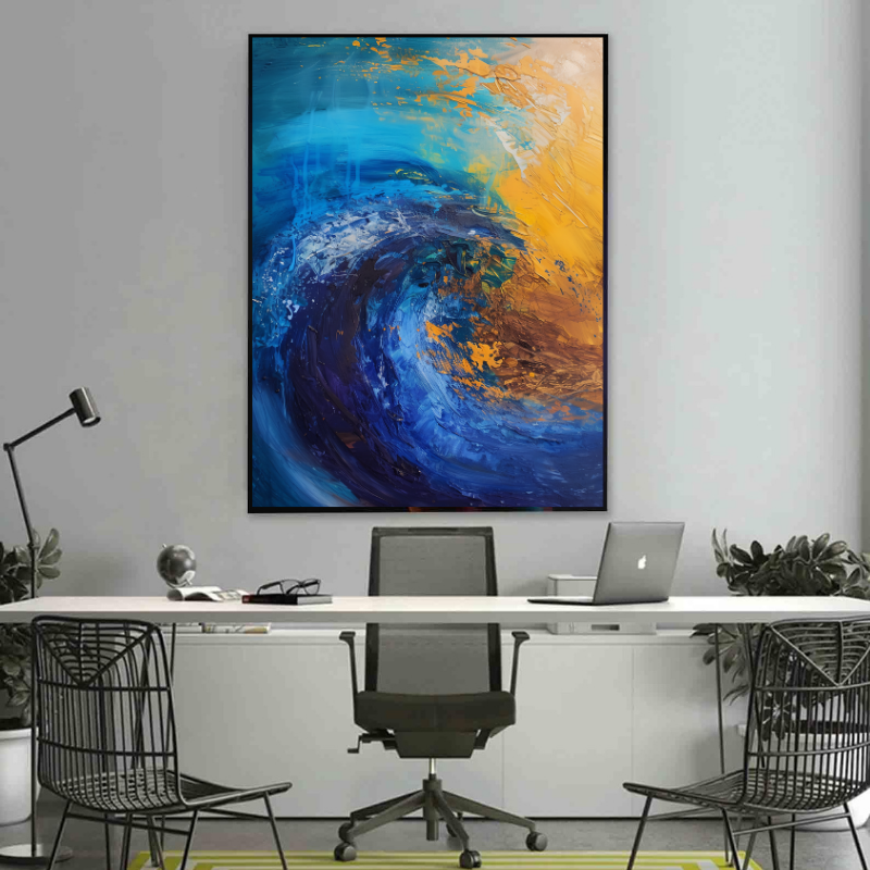 Peinture sur toile - Vague de mer
