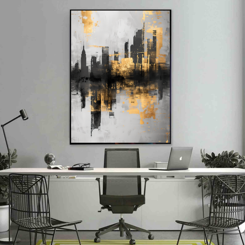 Tablou Canvas - Oraș Abstract