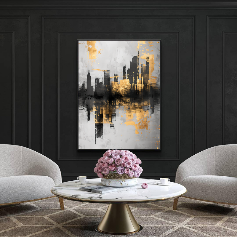 Tablou Canvas - Oraș Abstract