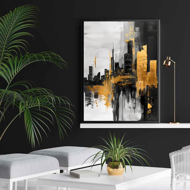 Tablou Canvas - Oraș Abstract