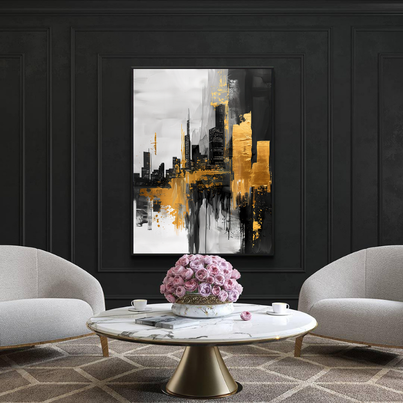 Tablou Canvas - Oraș Abstract