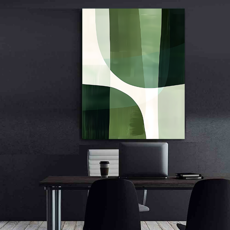 Tablou Canvas - Green Abstract Art