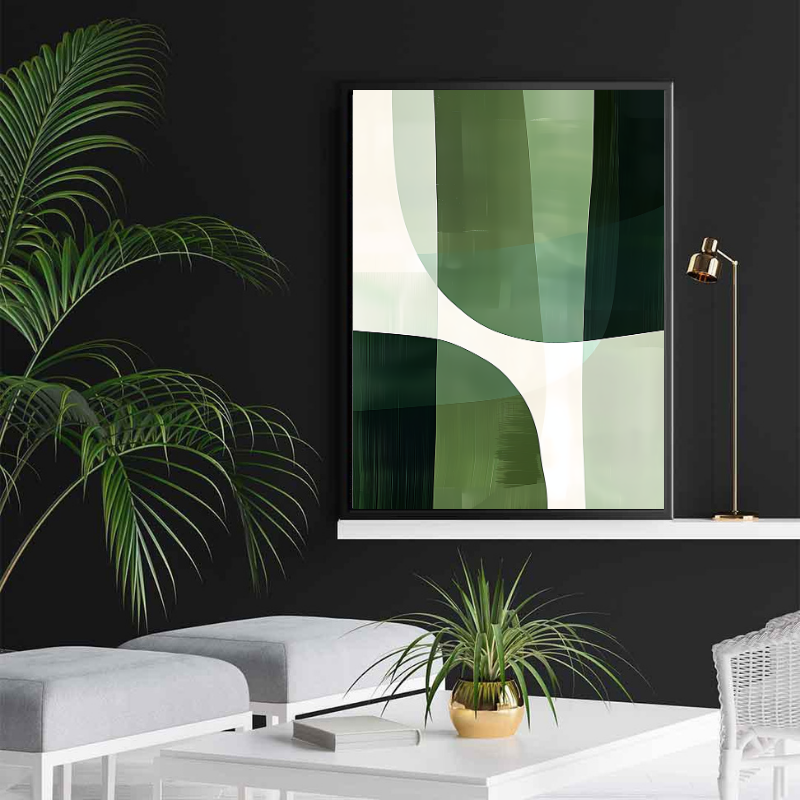 Tablou Canvas - Green Abstract Art
