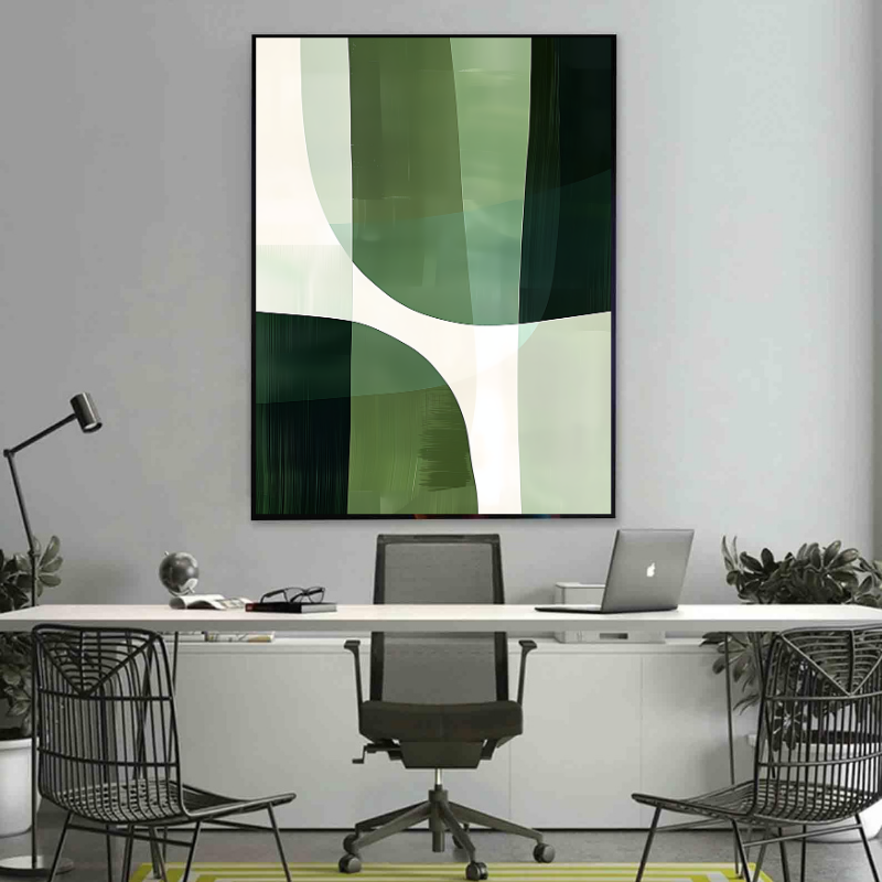 Tablou Canvas - Green Abstract Art