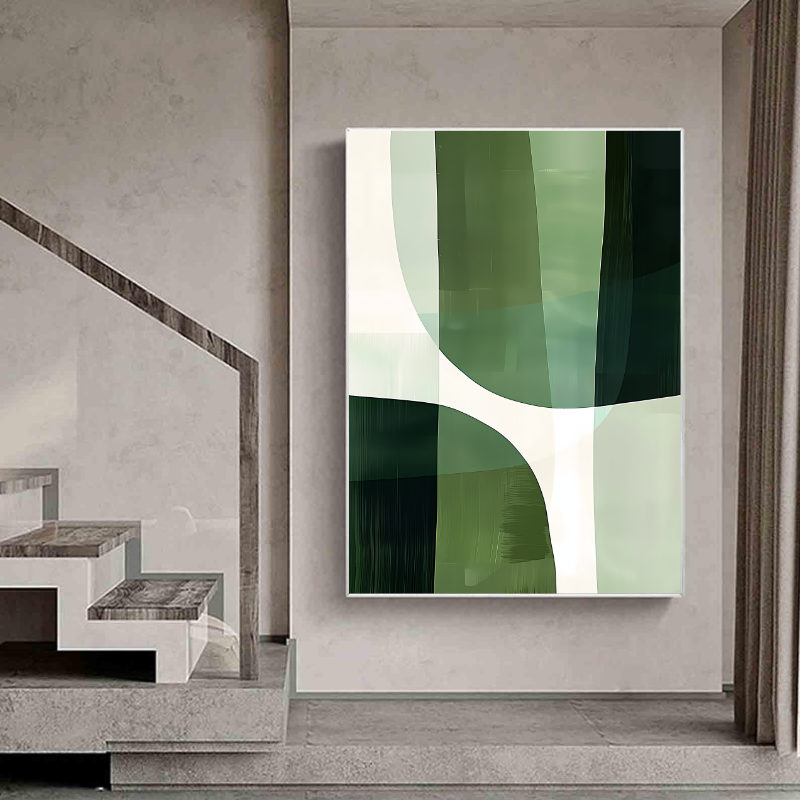Tablou Canvas - Green Abstract Art