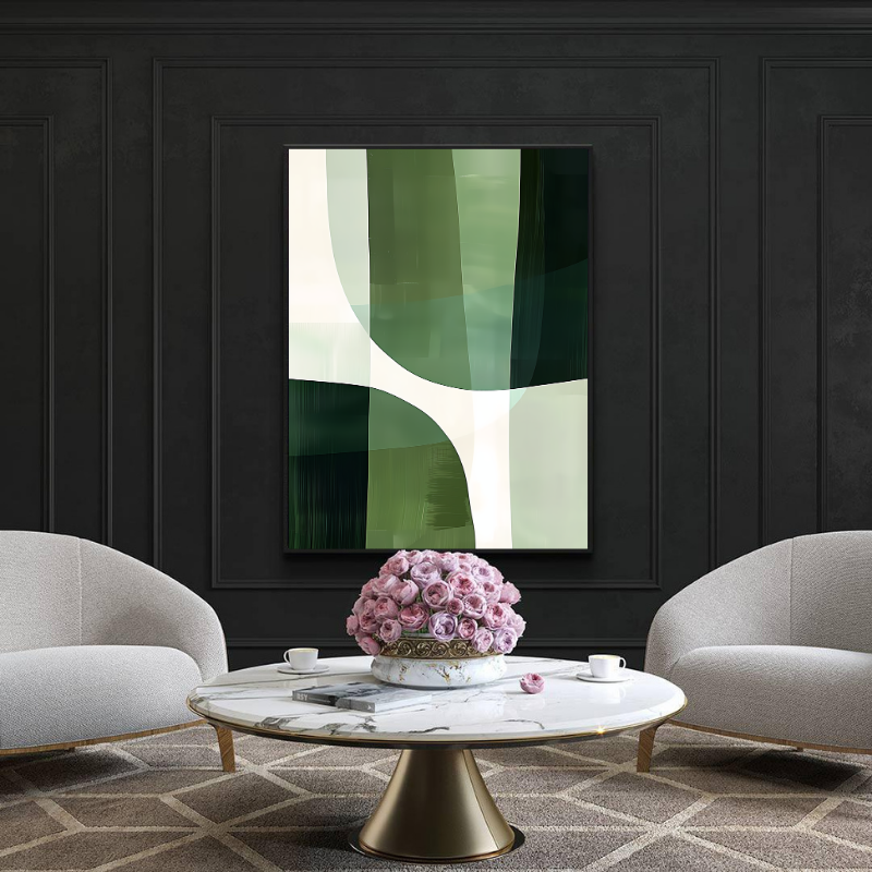 Tablou Canvas - Green Abstract Art
