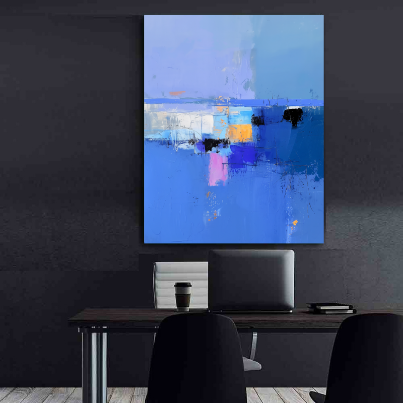 Peinture sur toile – Art abstrait Blue Mood