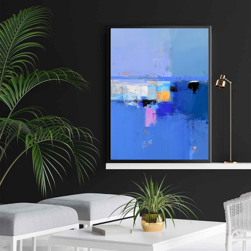 Peinture sur toile – Art abstrait Blue Mood
