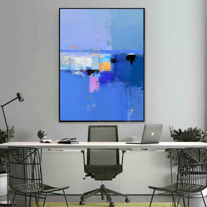 Tablou Canvas - Blue Mood Abstract Art