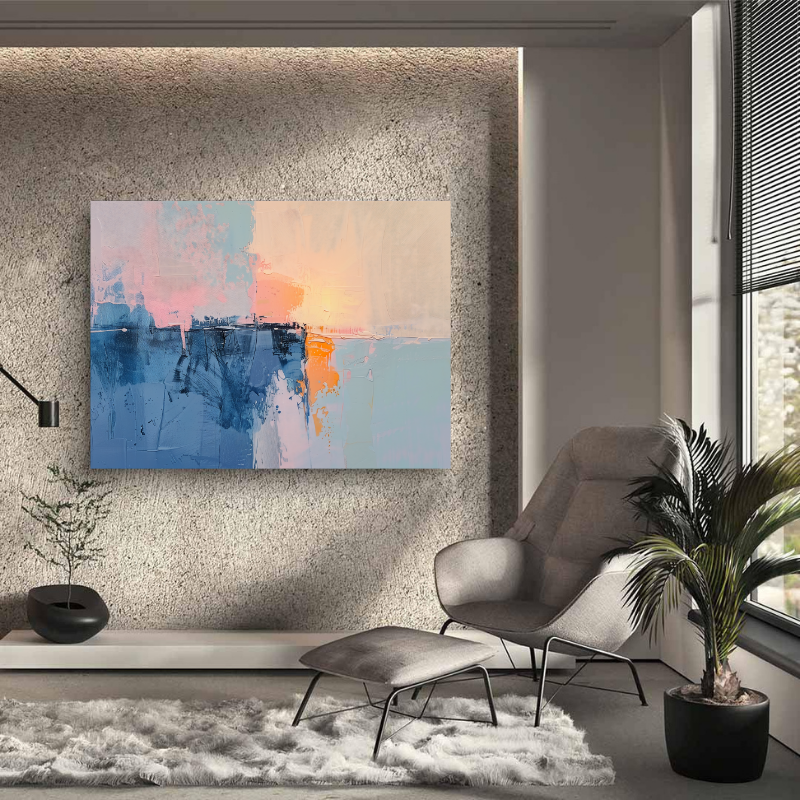 Tablou Canvas - Sunset Abstract Art
