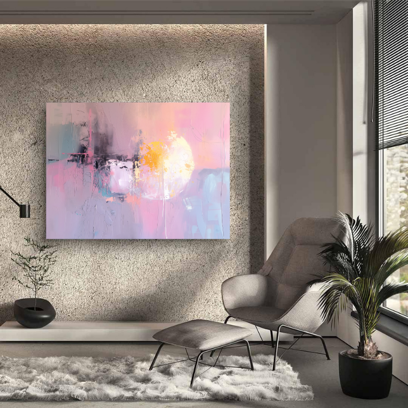 Tablou Canvas - Purple Abstract Art