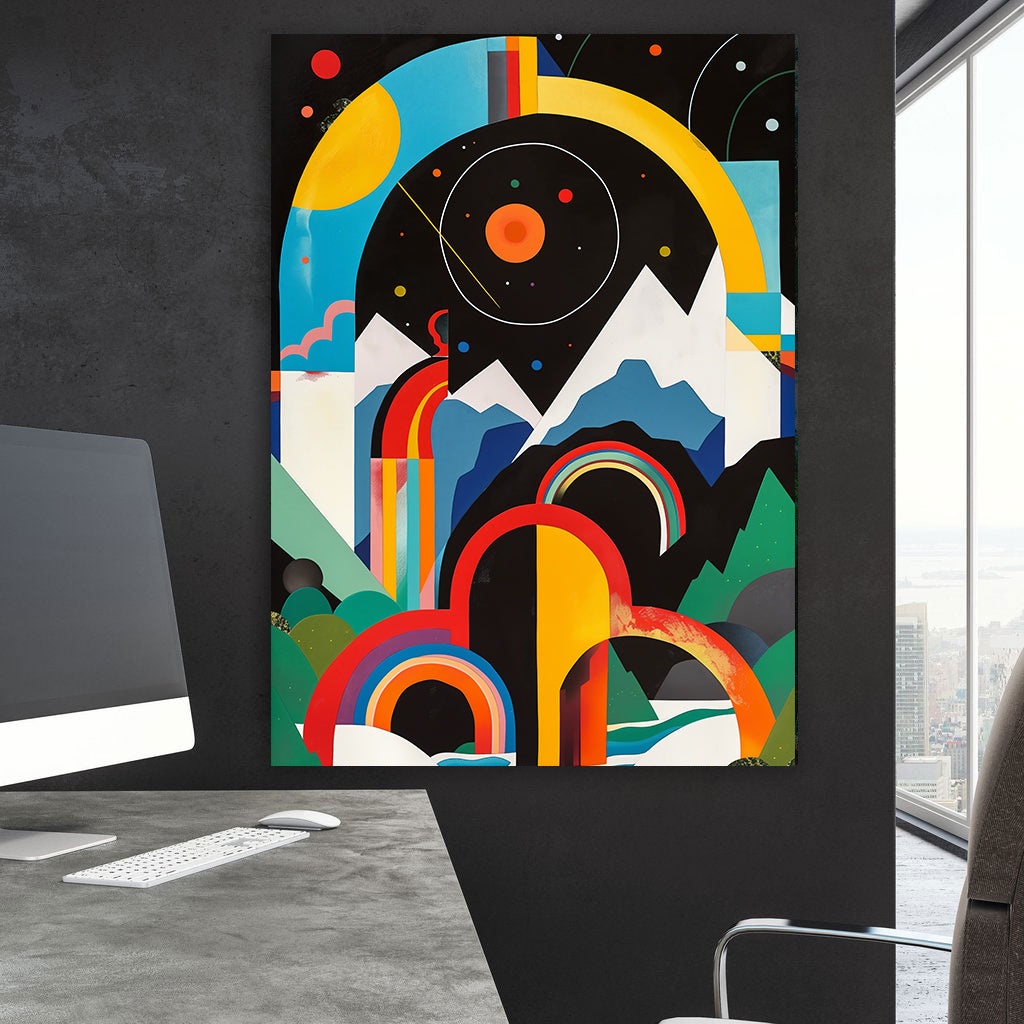 Peinture sur toile – Art géométrique abstrait