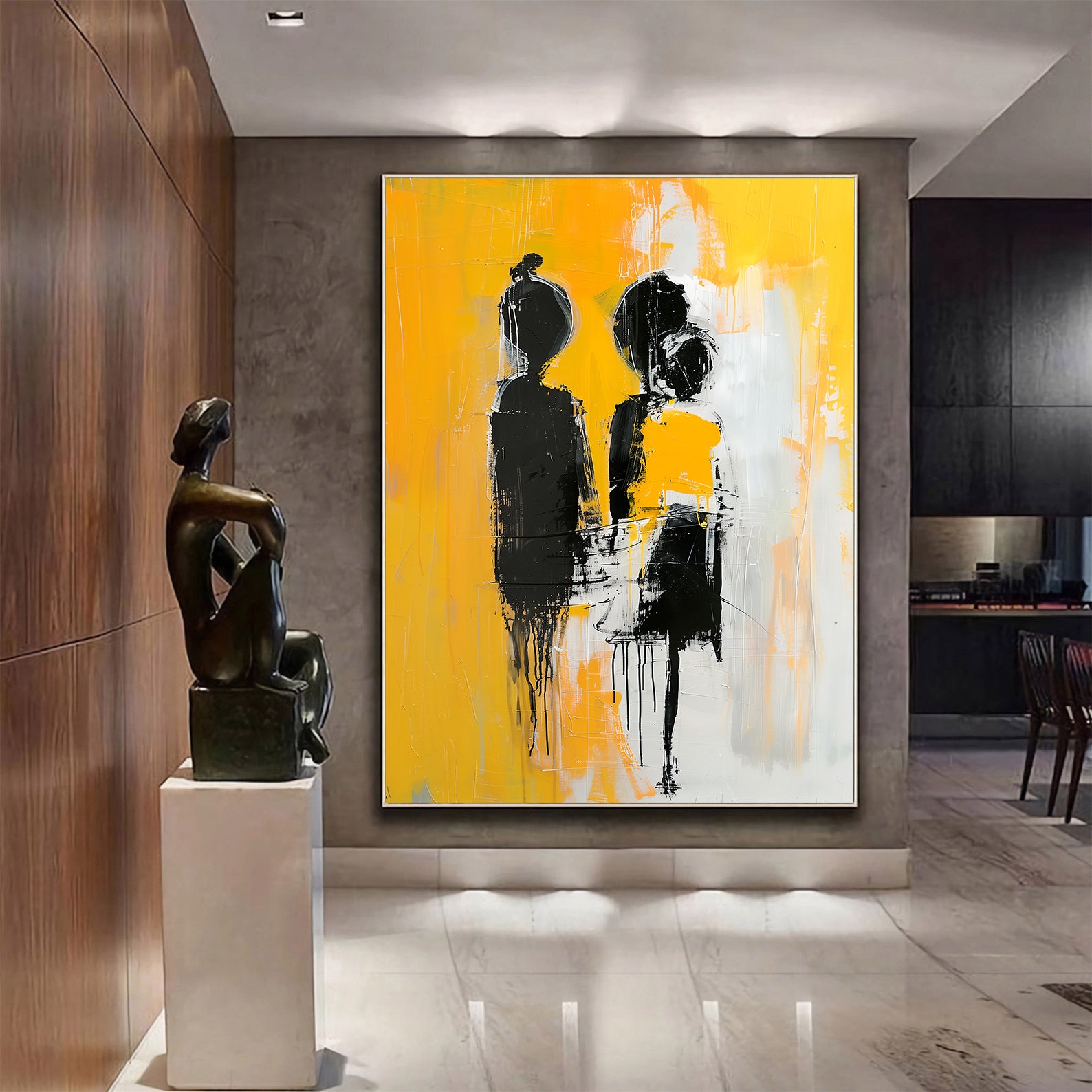 Peinture sur toile – Amour abstrait