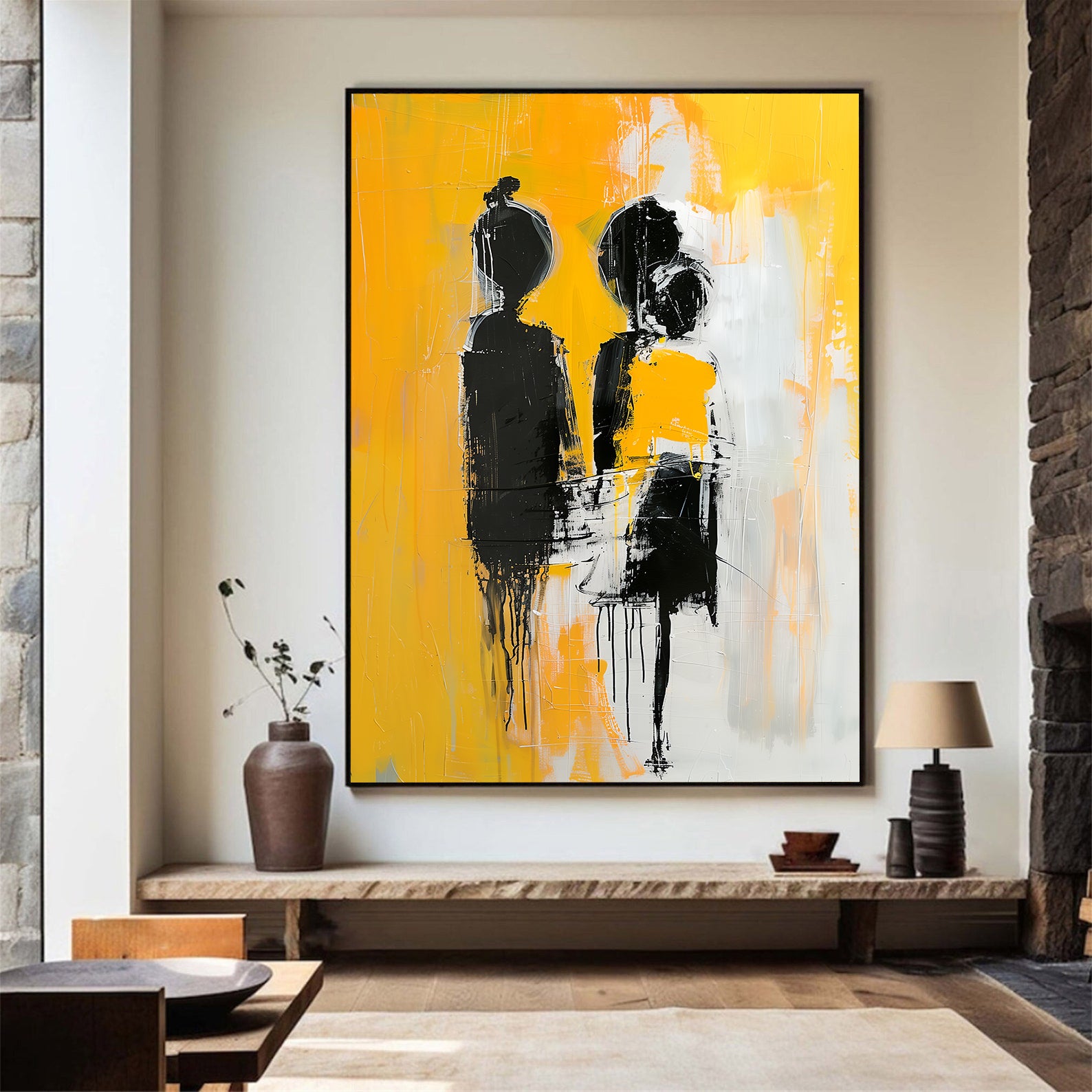Peinture sur toile – Amour abstrait