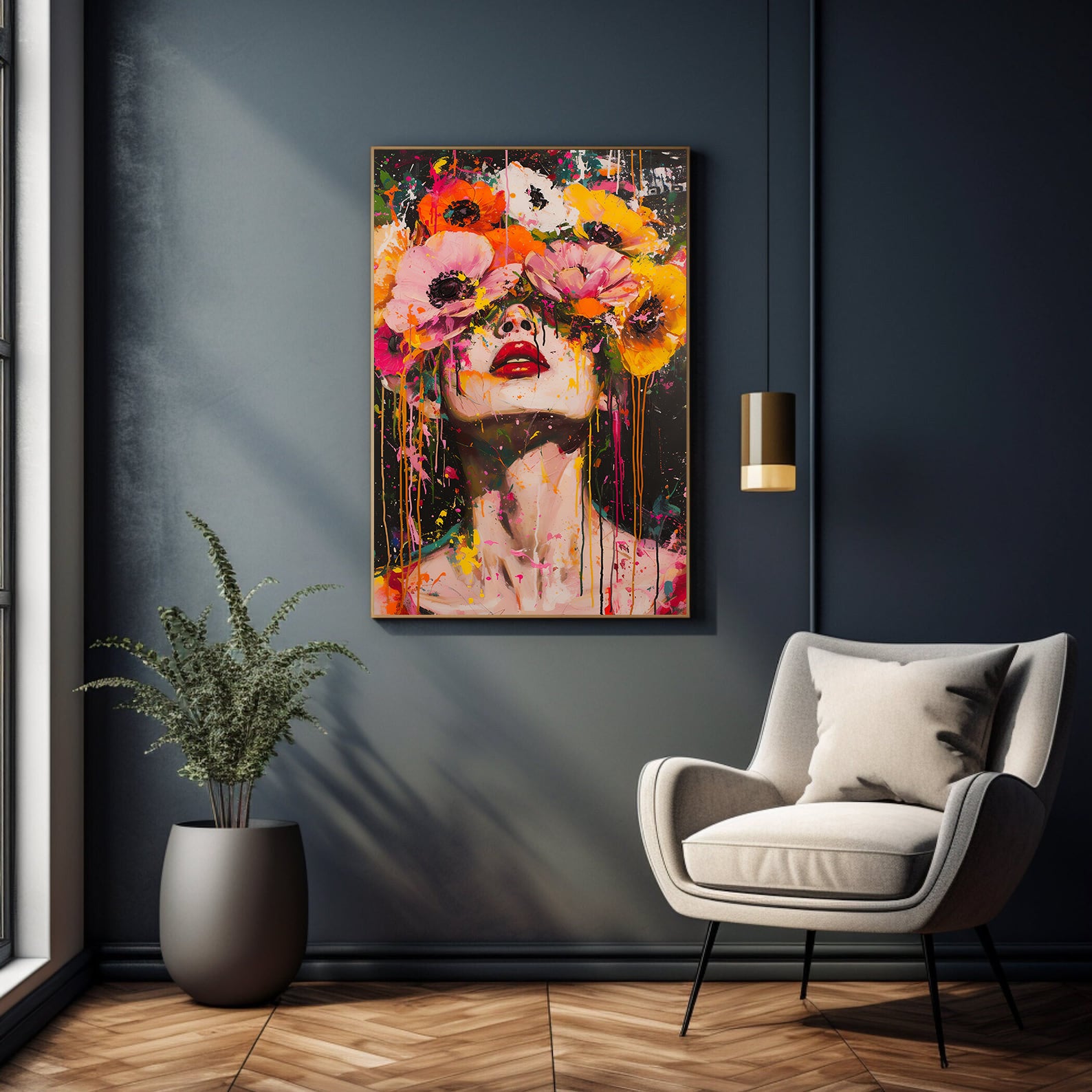 Tablou Canvas - Floralhead