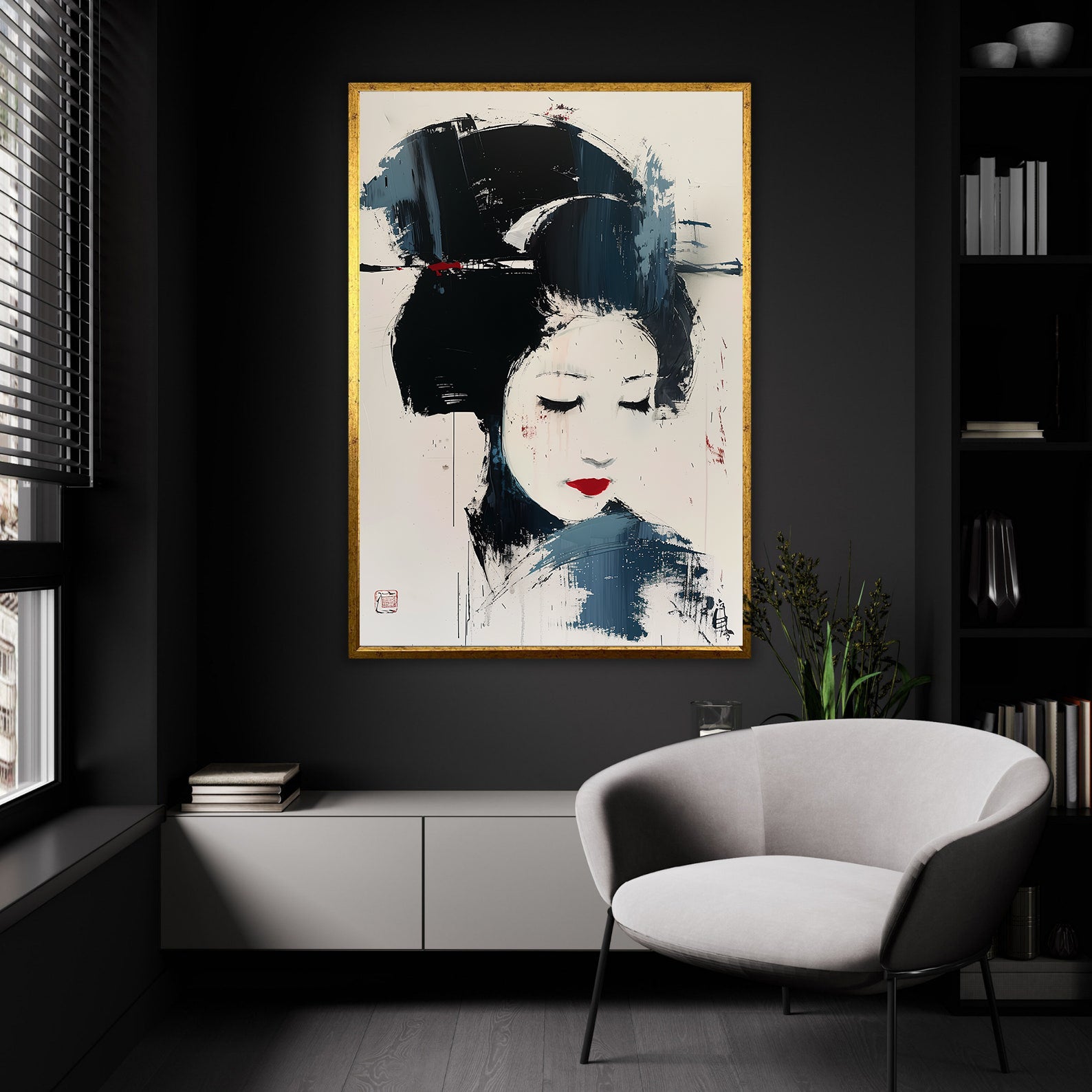 Tablou Canvas - Geisha Portret