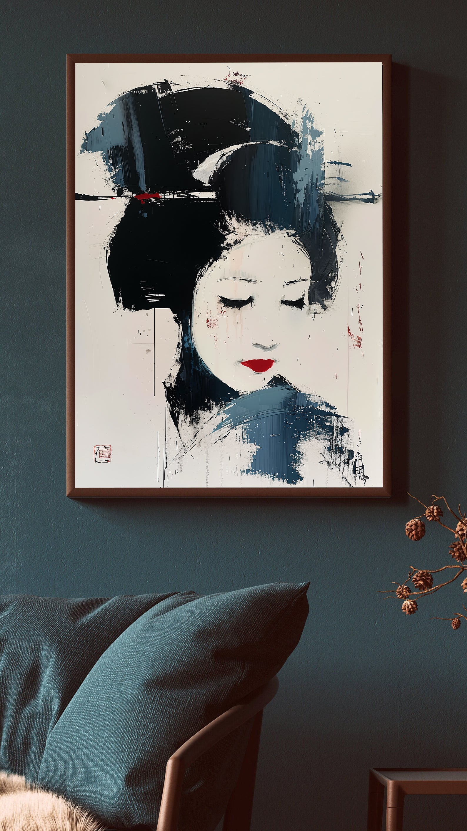Tablou Canvas - Geisha Portret