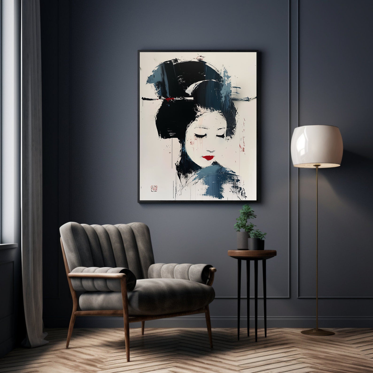 Tablou Canvas - Geisha Portret