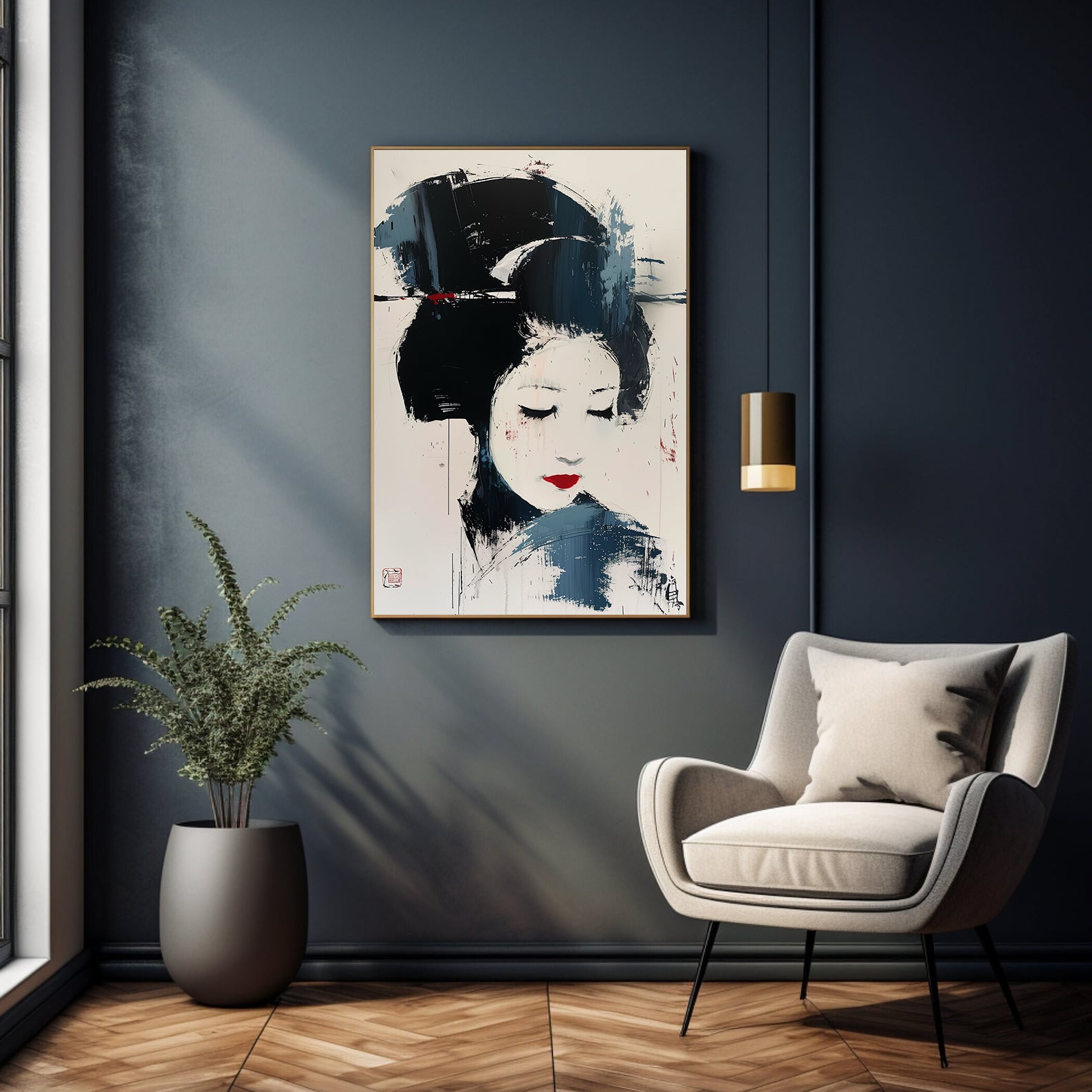 Tablou Canvas - Geisha Portret