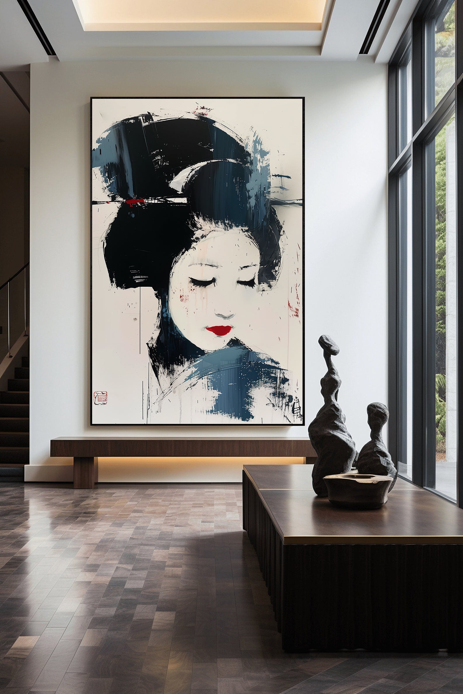 Tablou Canvas - Geisha Portret