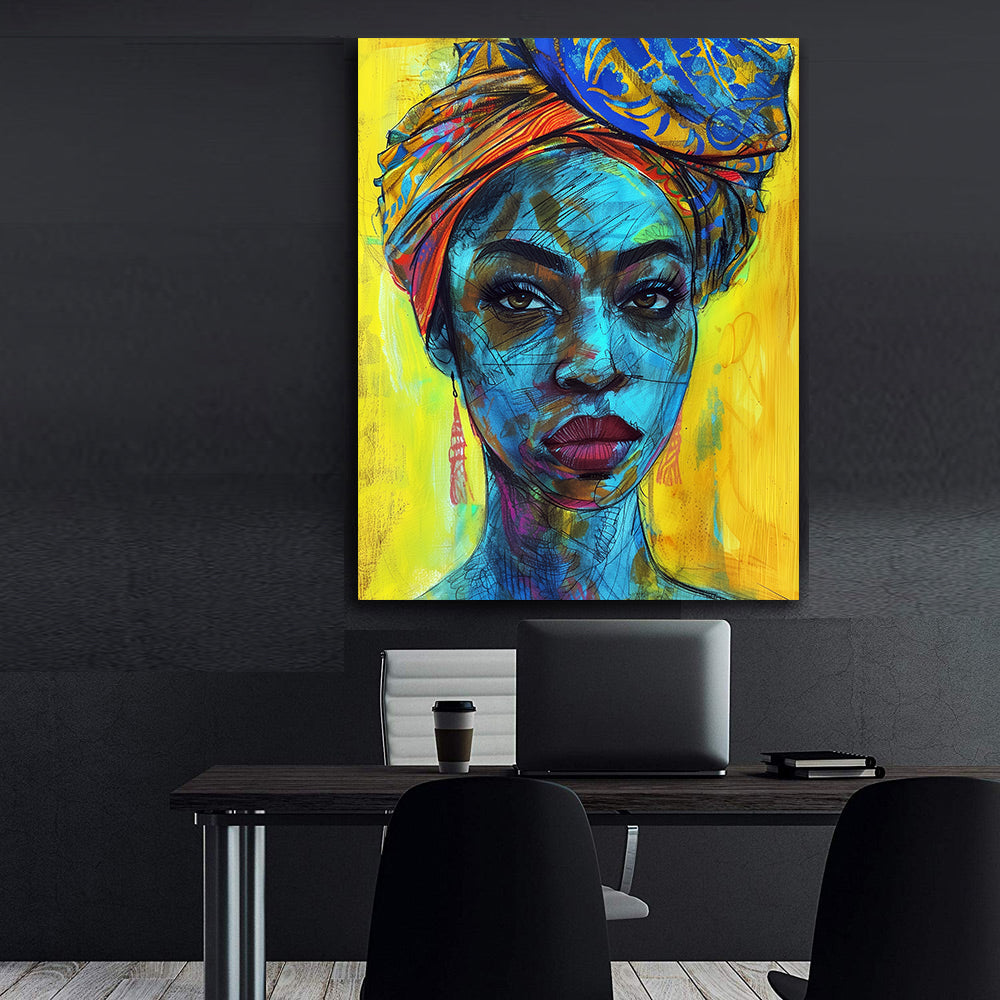 Peinture sur toile - Bougie allumée