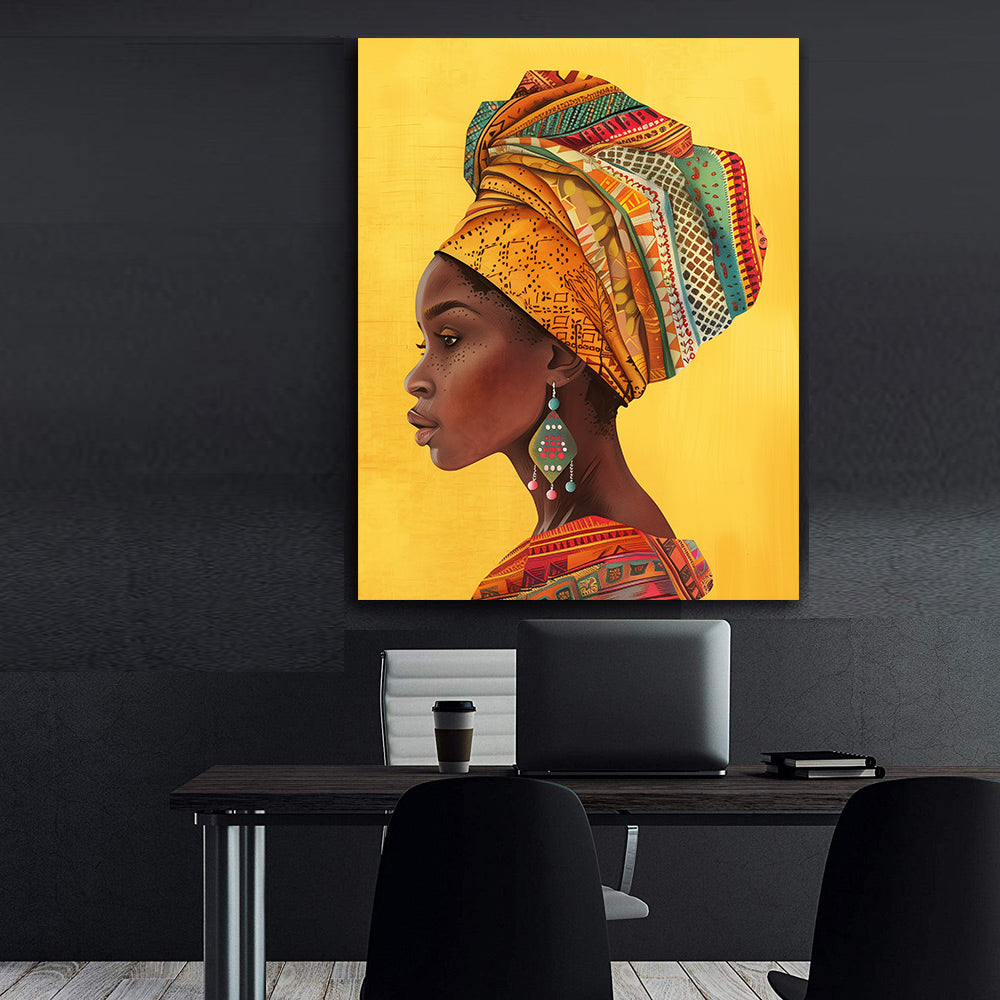 Tablou Canvas - Portret Femeie Africană