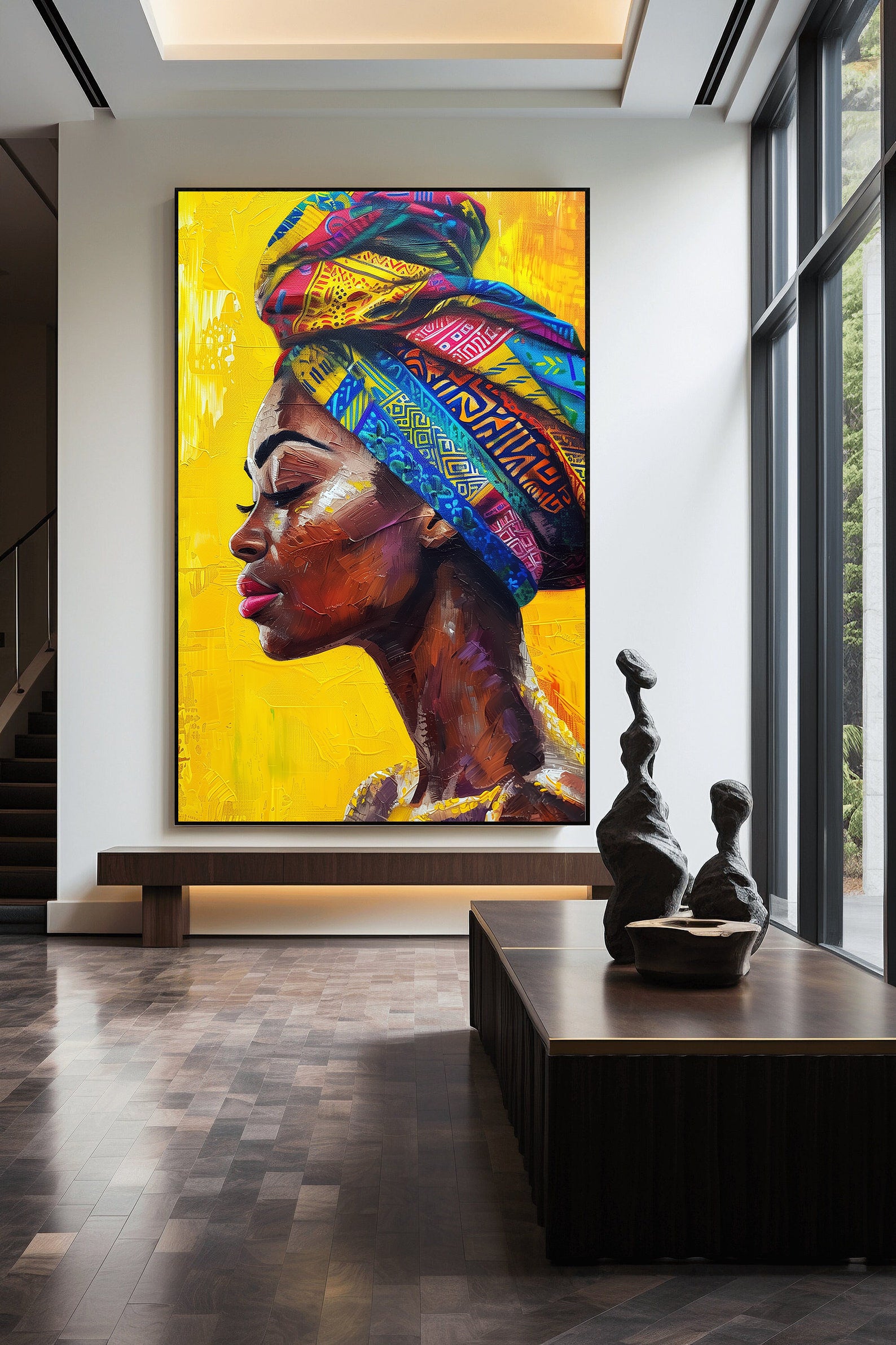 Tablou Canvas - Portret Femeie Africană