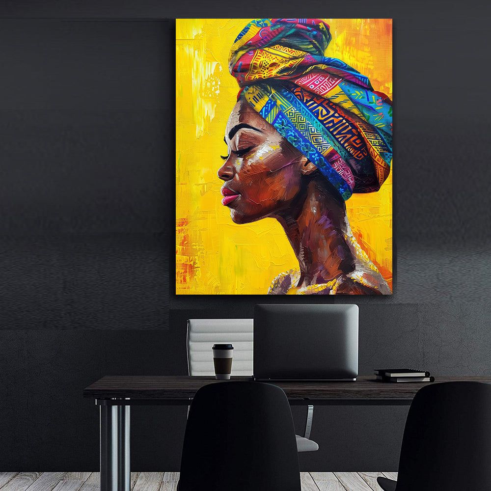 Tablou Canvas - Portret Femeie Africană