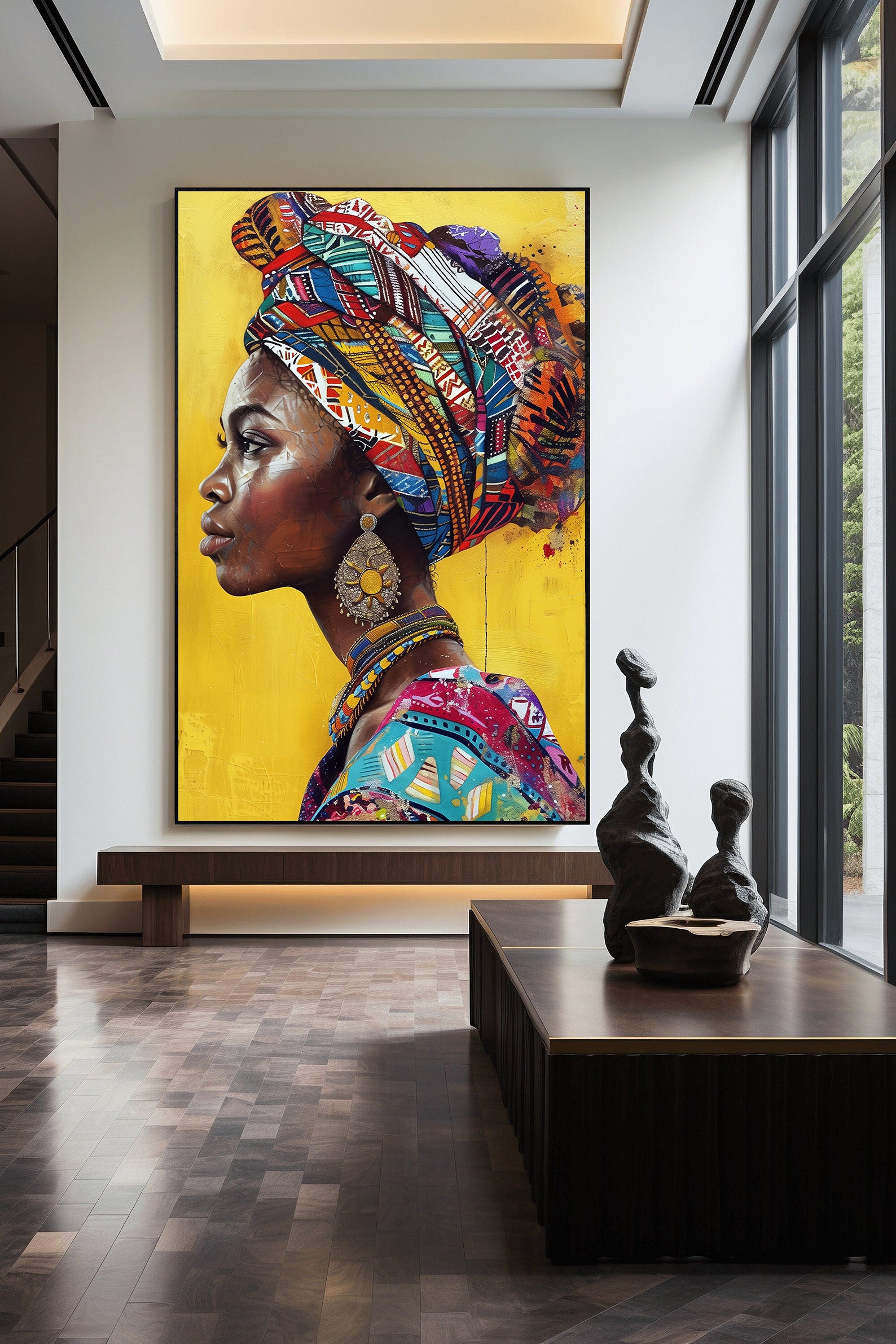 Tablou Canvas - Portret Femeie Africană