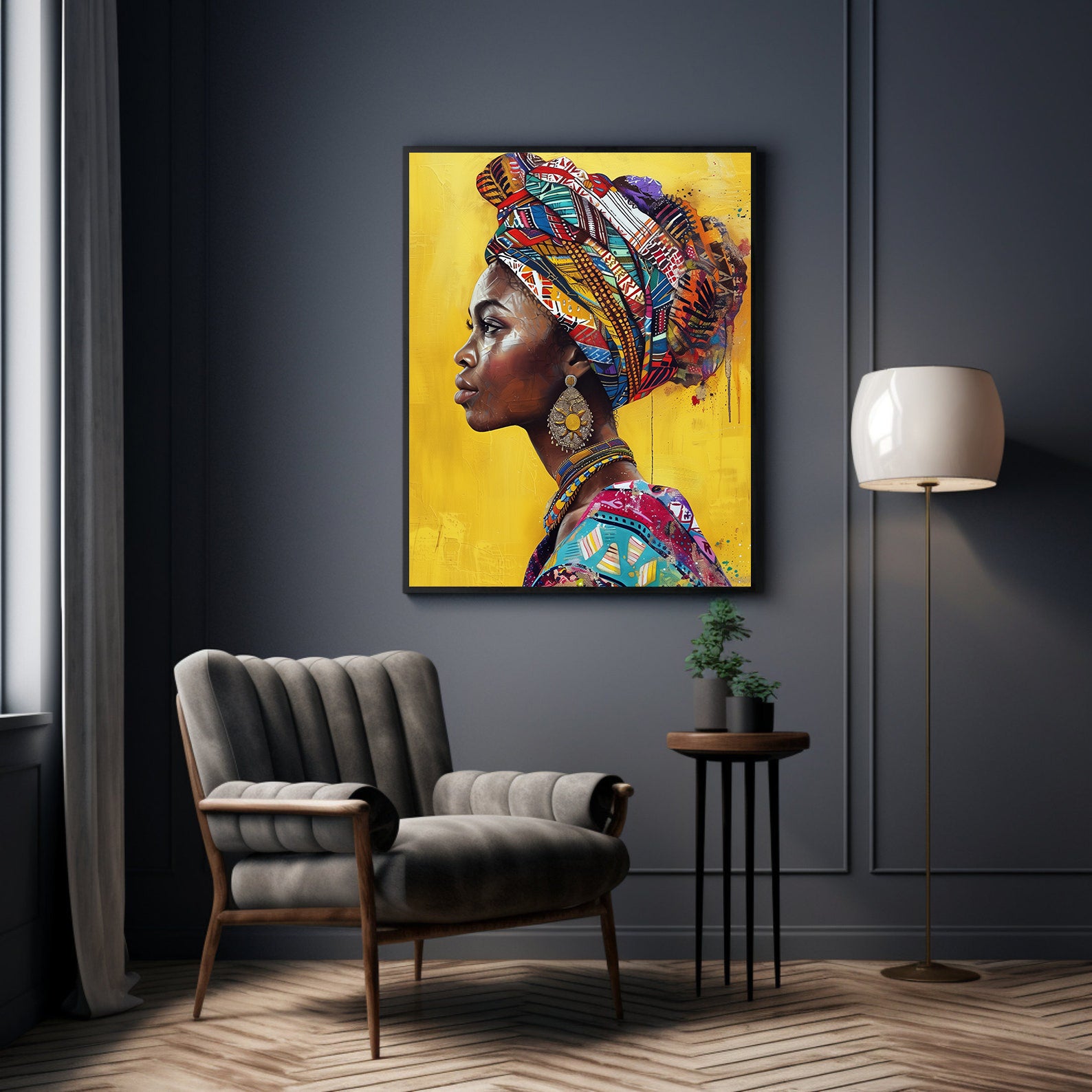 Tablou Canvas - Portret Femeie Africană