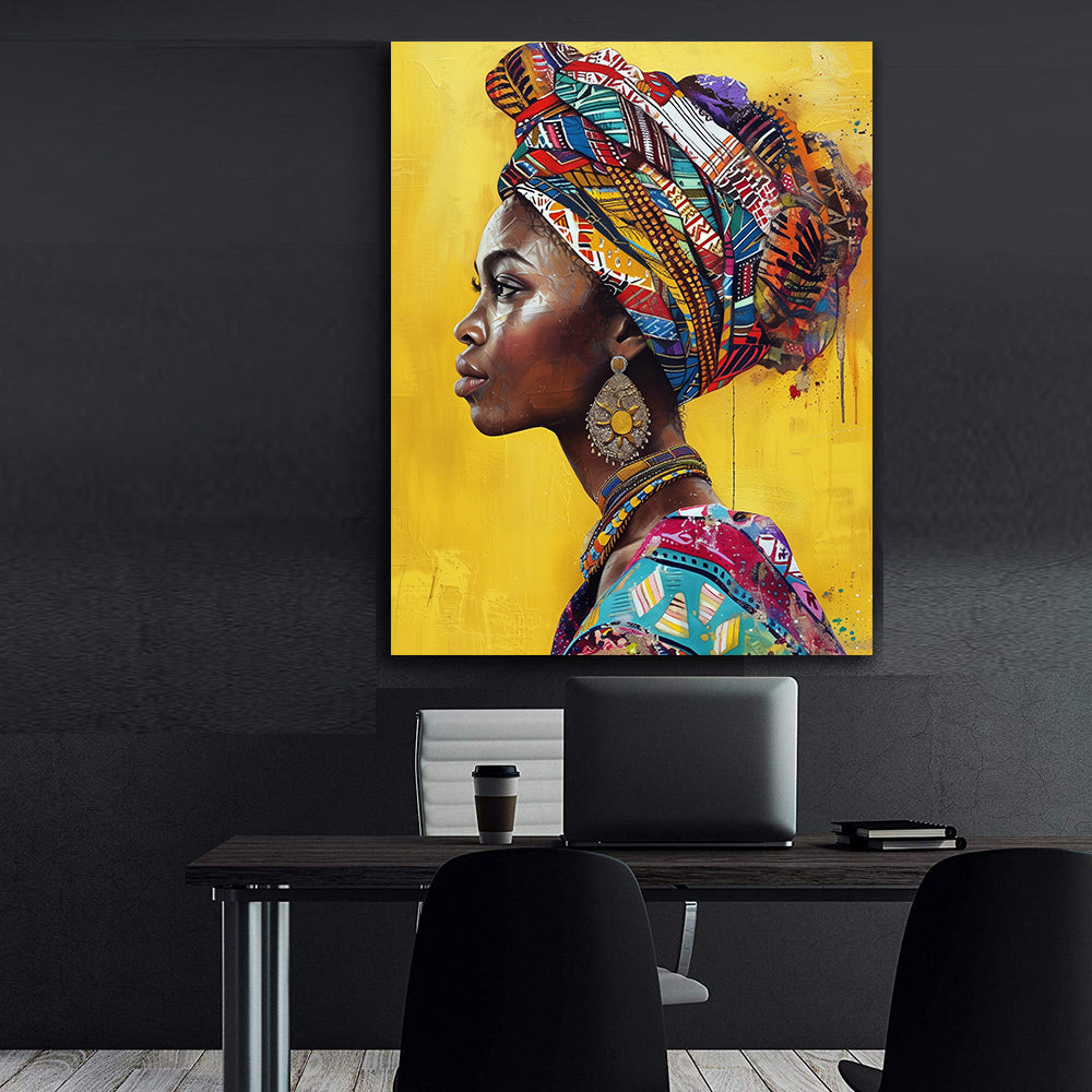 Tablou Canvas - Portret Femeie Africană
