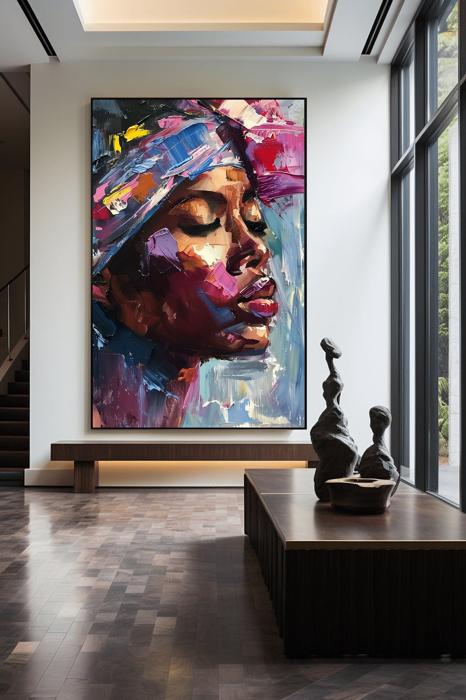 Tablou Canvas - Portret Femeie Africană