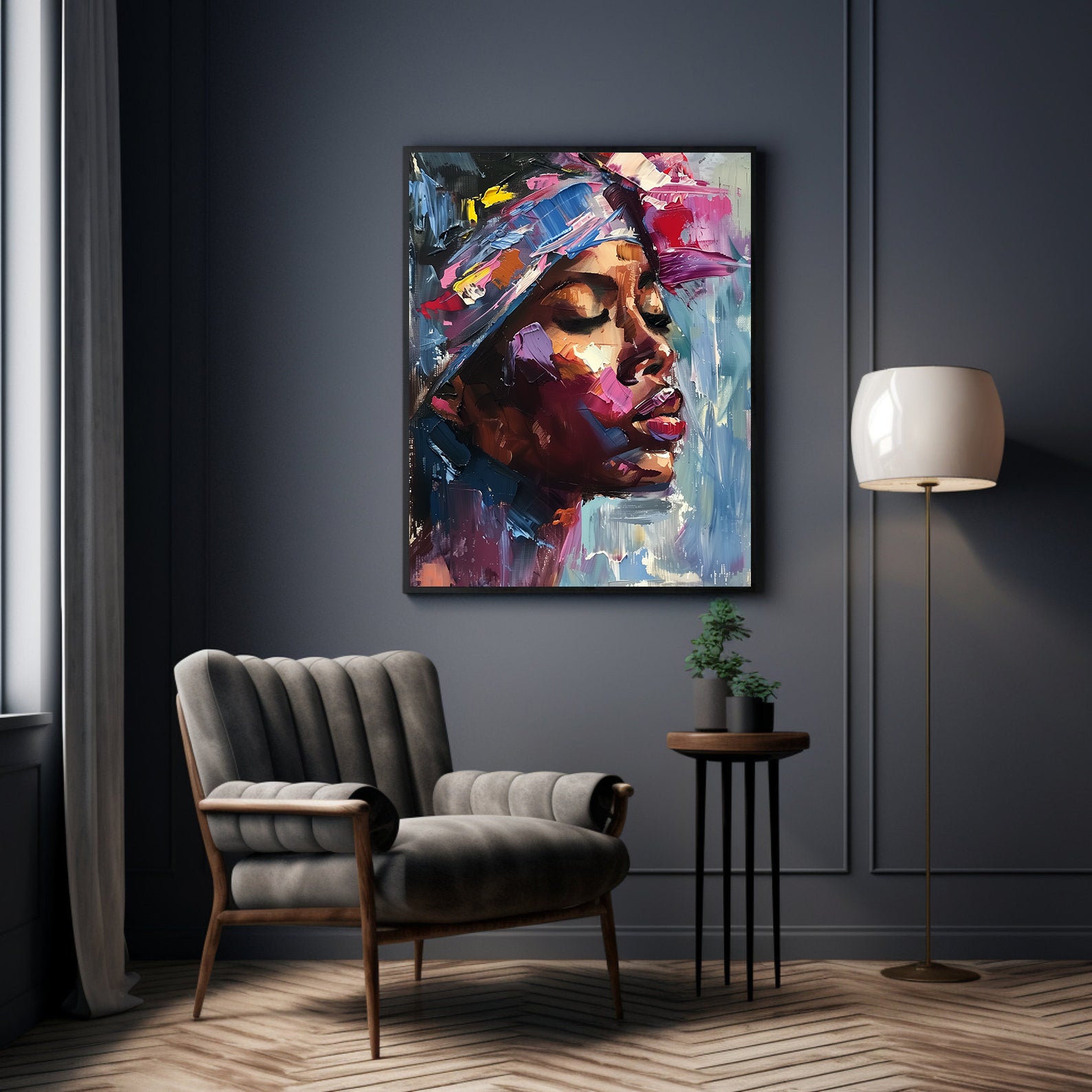 Tablou Canvas - Portret Femeie Africană