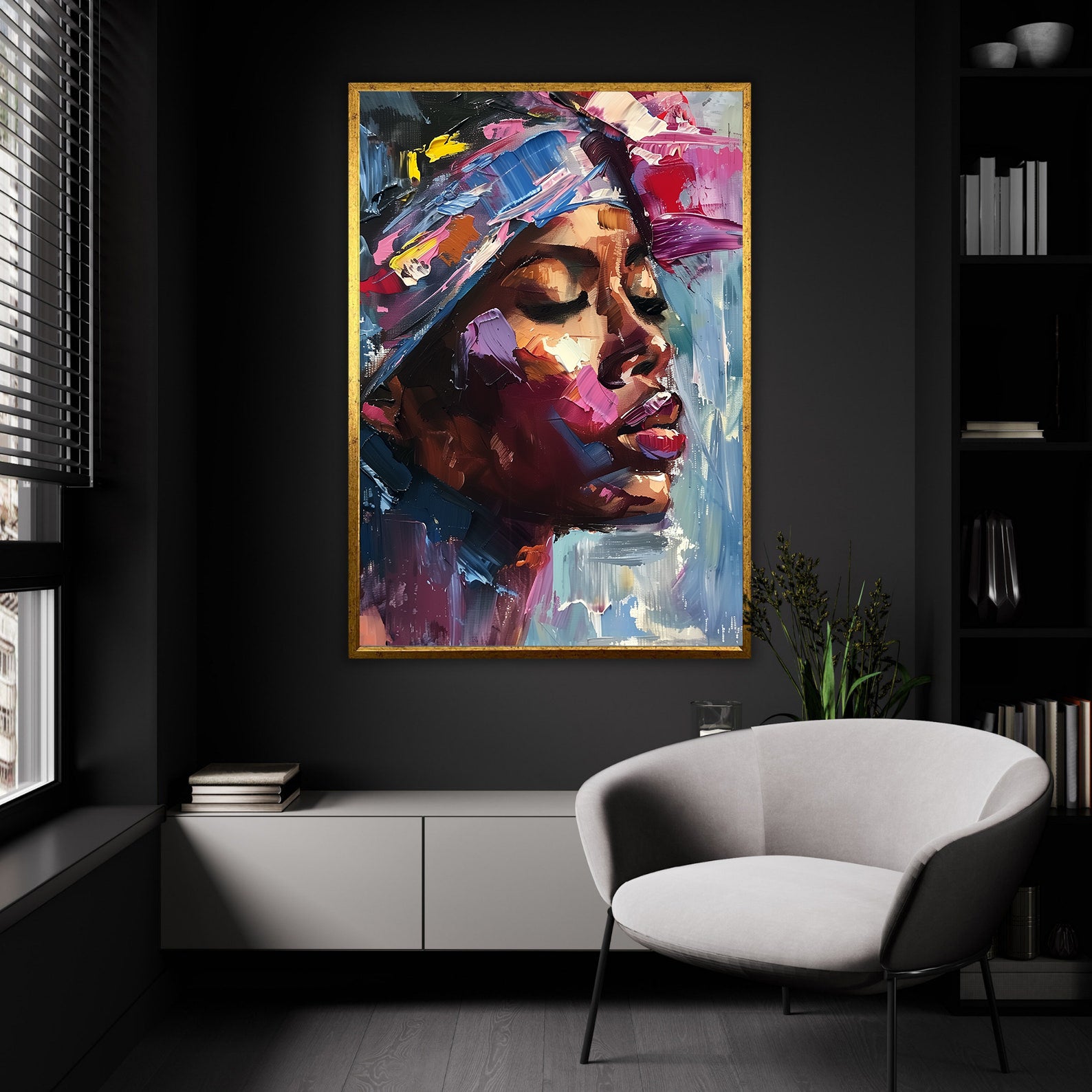 Tablou Canvas - Portret Femeie Africană