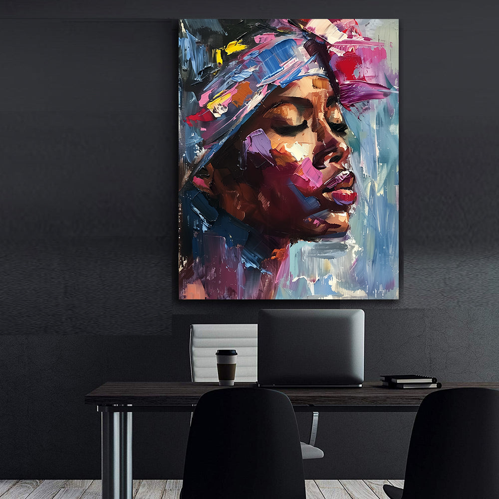 Tablou Canvas - Portret Femeie Africană