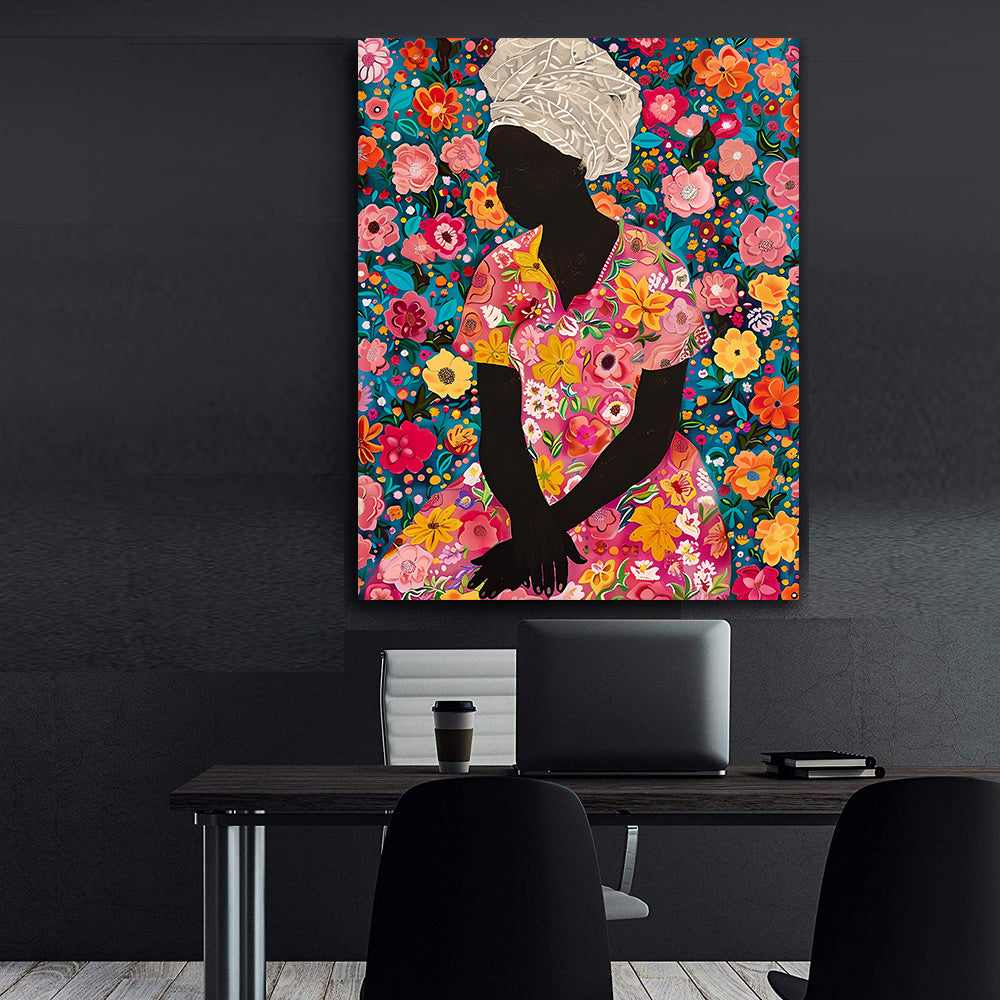 Tablou Canvas - Femeie cu Flori