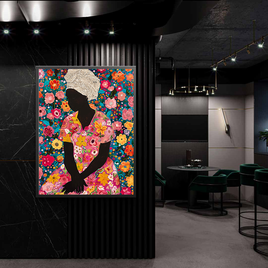 Tablou Canvas - Femeie cu Flori