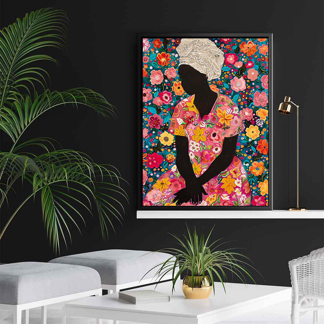 Tablou Canvas - Femeie cu Flori