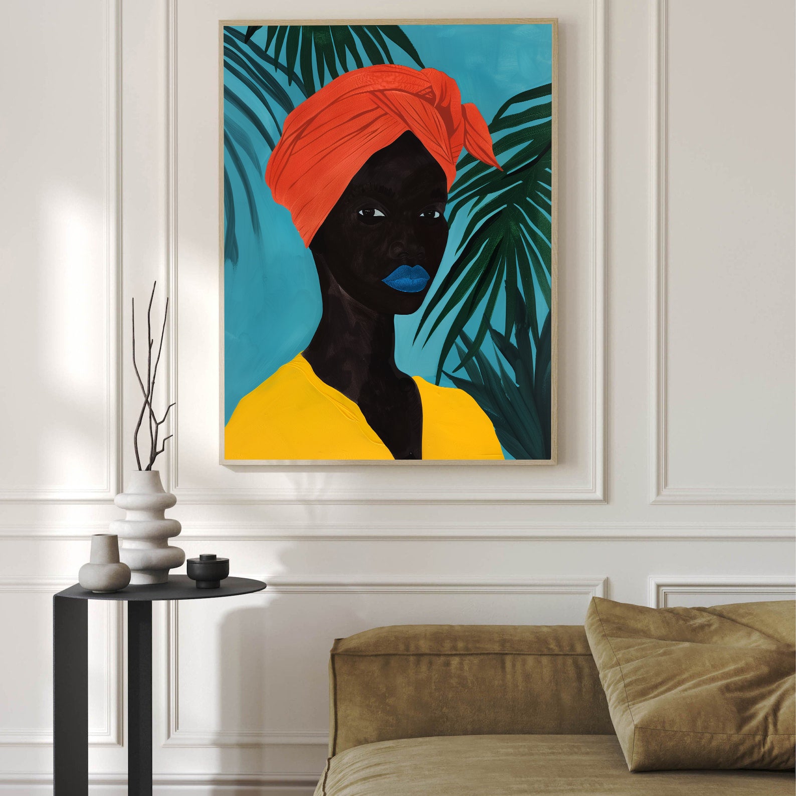 Tablou Canvas - Portret Femeie Africană