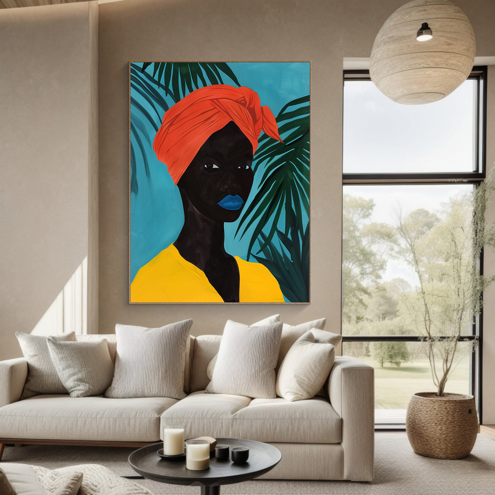 Tablou Canvas - Portret Femeie Africană