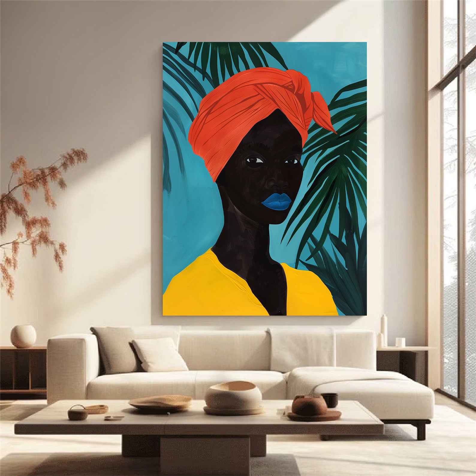 Tablou Canvas - Portret Femeie Africană